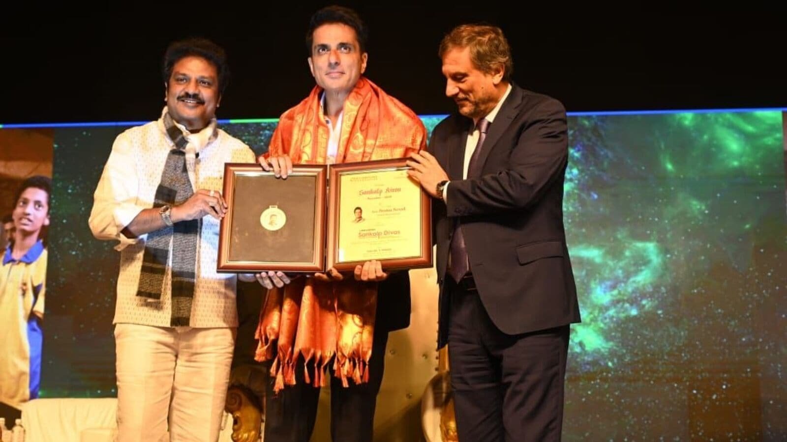 Sonu Sood Shines Bright with Sankalp Kiran Puraskar for Transformative Social Impact